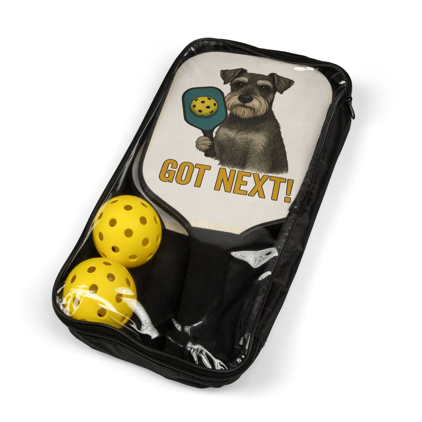 Pickleball Paddle Set, Fun Pickleball Gifts, Got Next Dogs Design, Sports Equipment for Dog Lovers, Pickleball Accessories